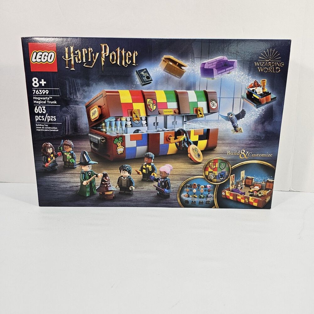 LEGO Harry Potter Hogwarts Magical Trunk Set 76399, 603 Pieces, Retired, New
